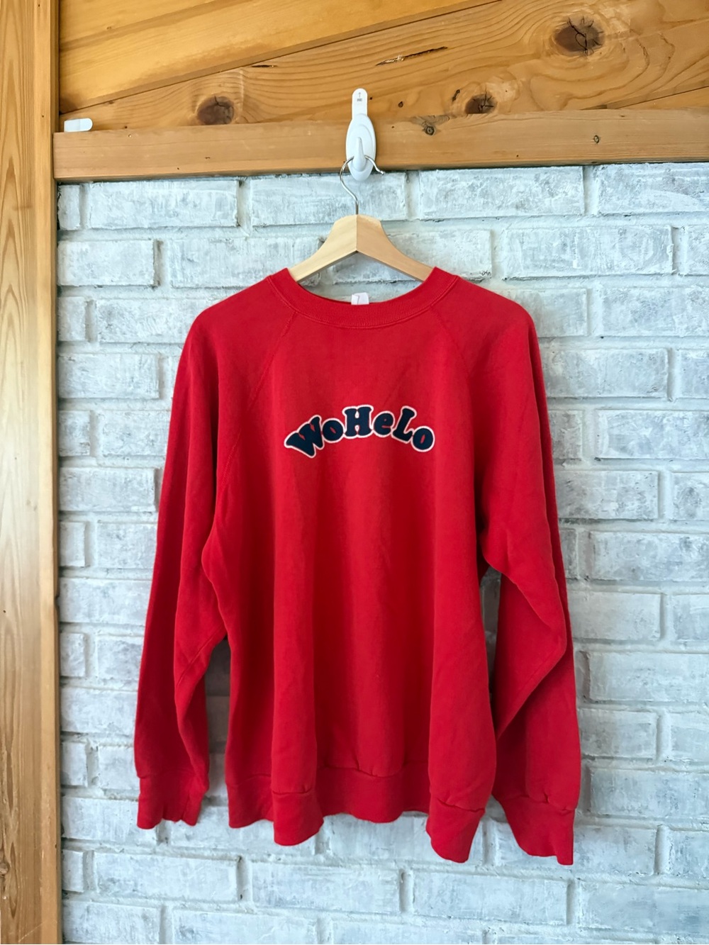 Red Crewneck Sweatshirt - Men's Casual Pullover